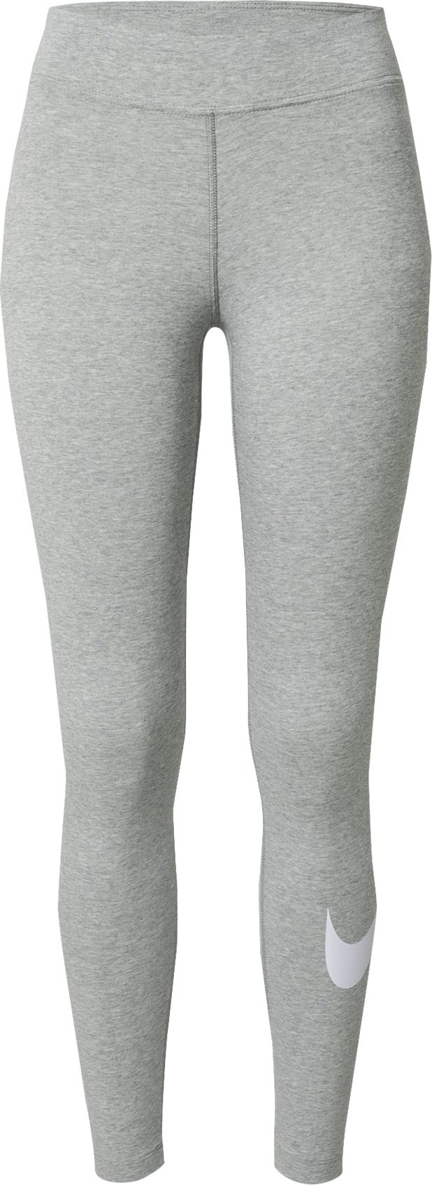 Nike Sportswear Legíny šedý melír / bílá