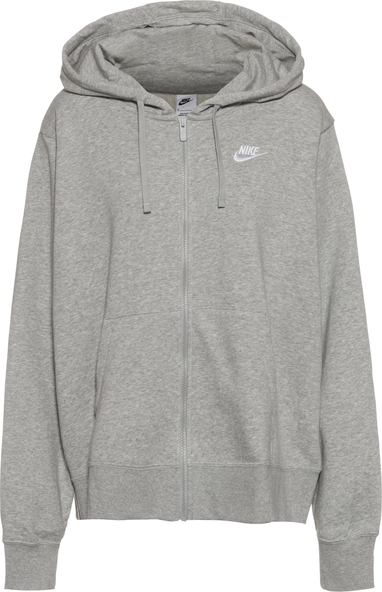 Nike Sportswear Mikina šedá / bílá