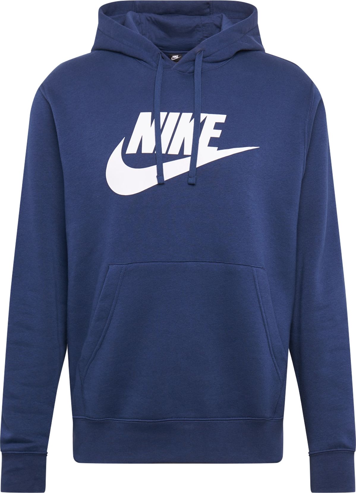 NIKE Sportovní mikina tmavě modrá / bílá