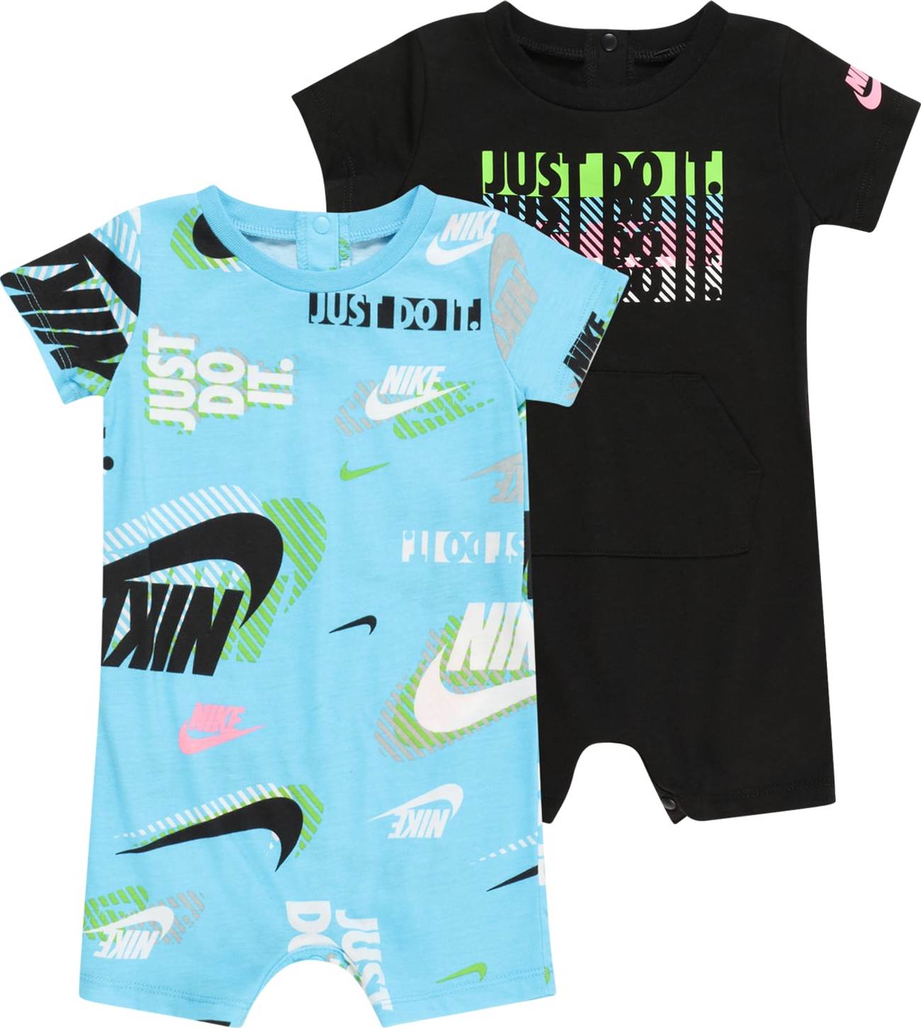 Nike Sportswear Overal 'ACTIVE JOY' světlemodrá / mix barev / černá