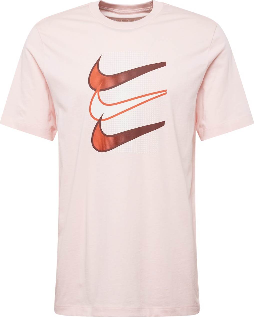 Nike Sportswear Tričko 'SWOOSH' světle růžová / červená