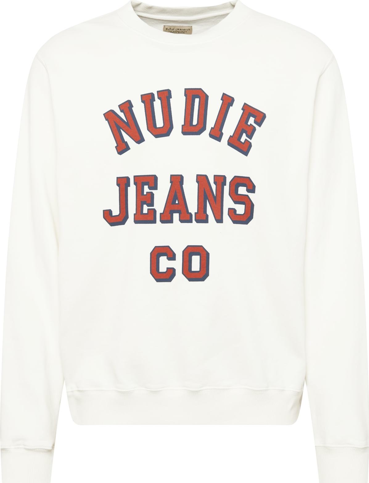 Nudie Jeans Co Mikina 'Lasse' modrá / červená / bílá