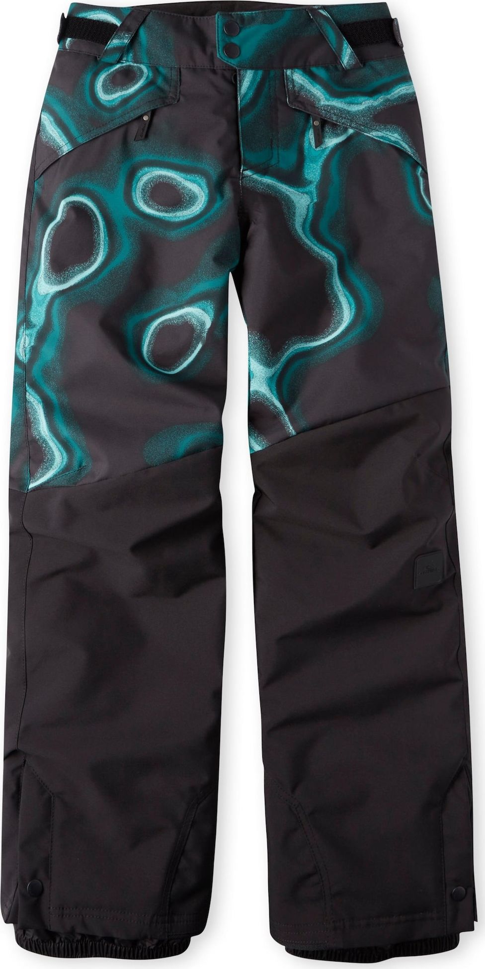 O'NEILL Sportovní kalhoty 'Anvil Aop' aqua modrá / azurová modrá / černá