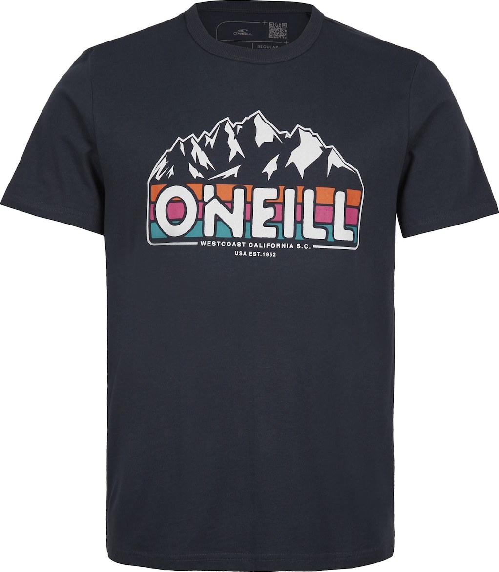 O'NEILL Tričko modrá / oranžová / pink / černá / bílá