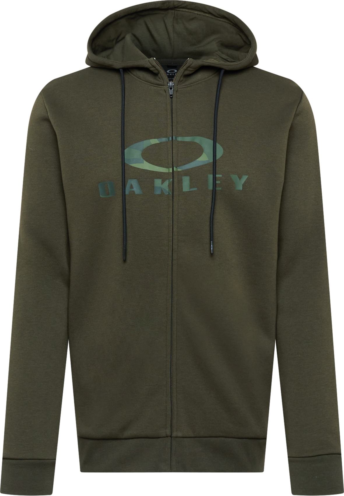 OAKLEY Sportovní mikina zelená / khaki