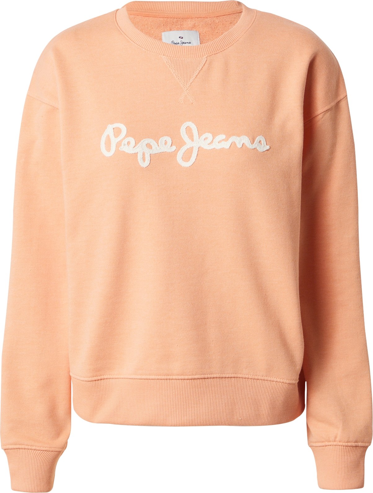 Pepe Jeans Mikina 'Nanettes' meruňková / bílá