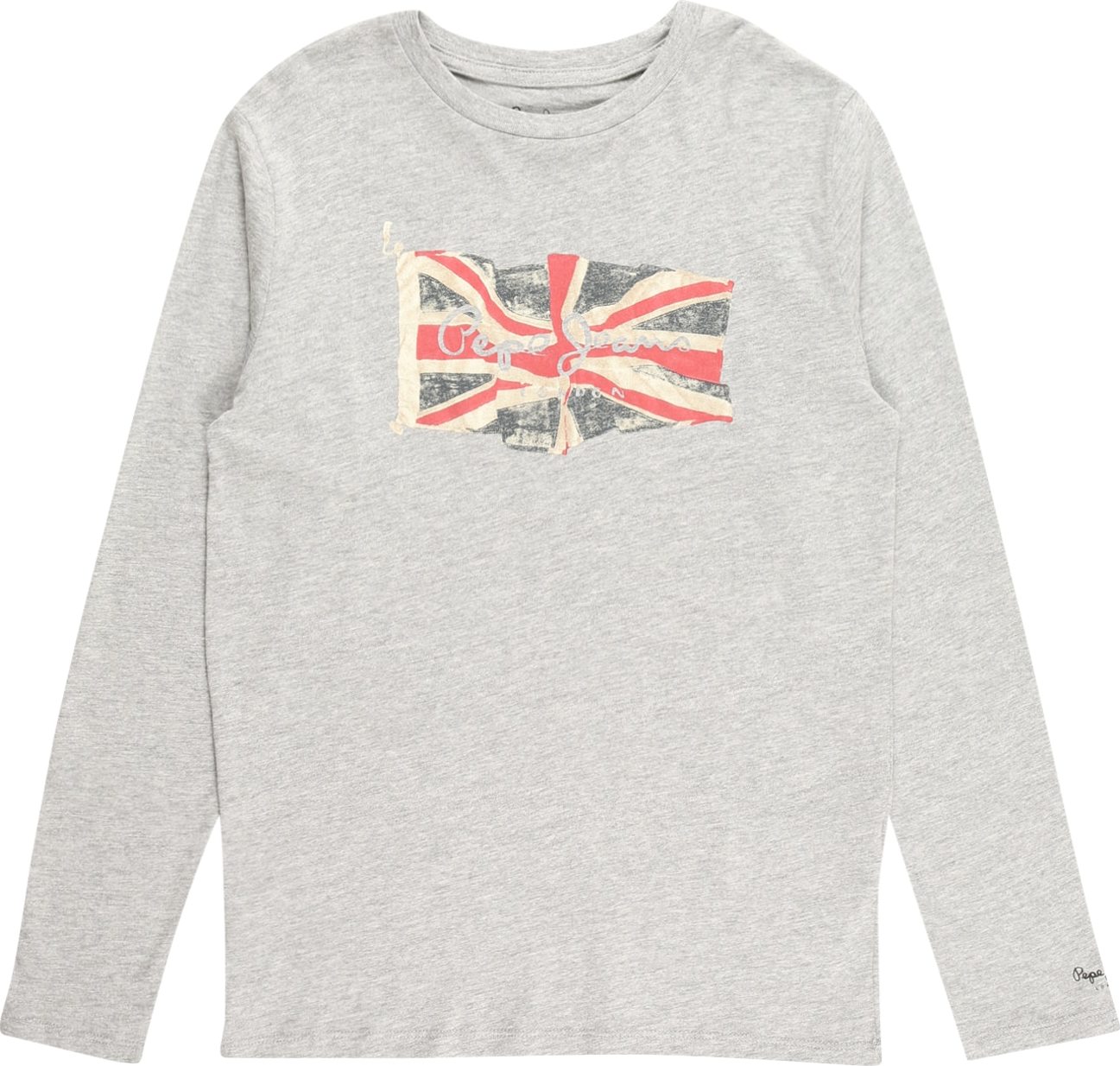 Pepe Jeans Tričko tmavě modrá / světle šedá / světle červená / offwhite