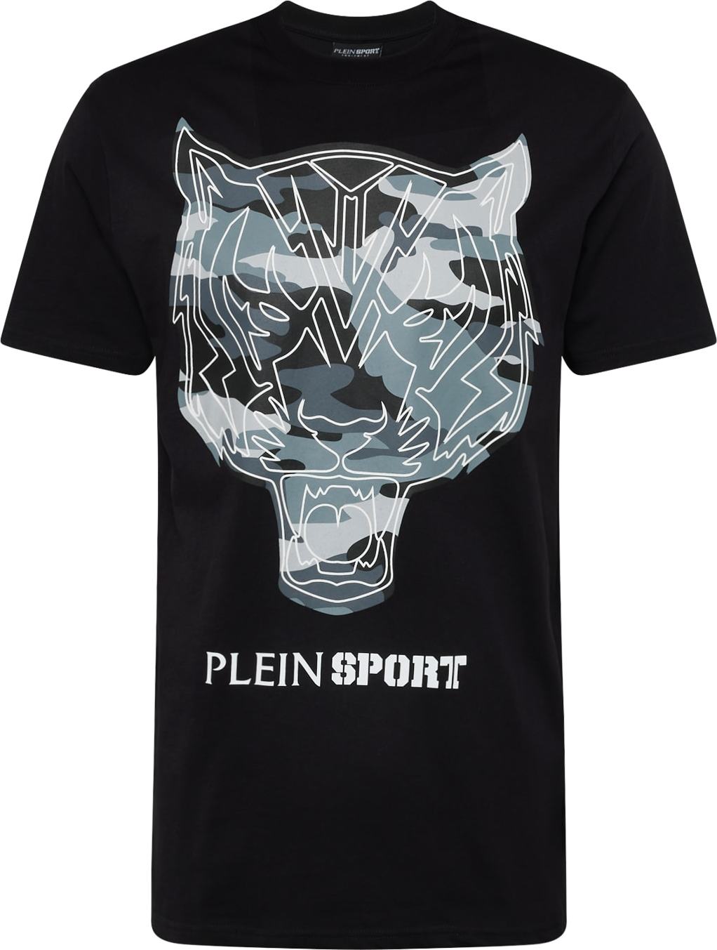 Plein Sport Tričko chladná modrá / šedá / černá