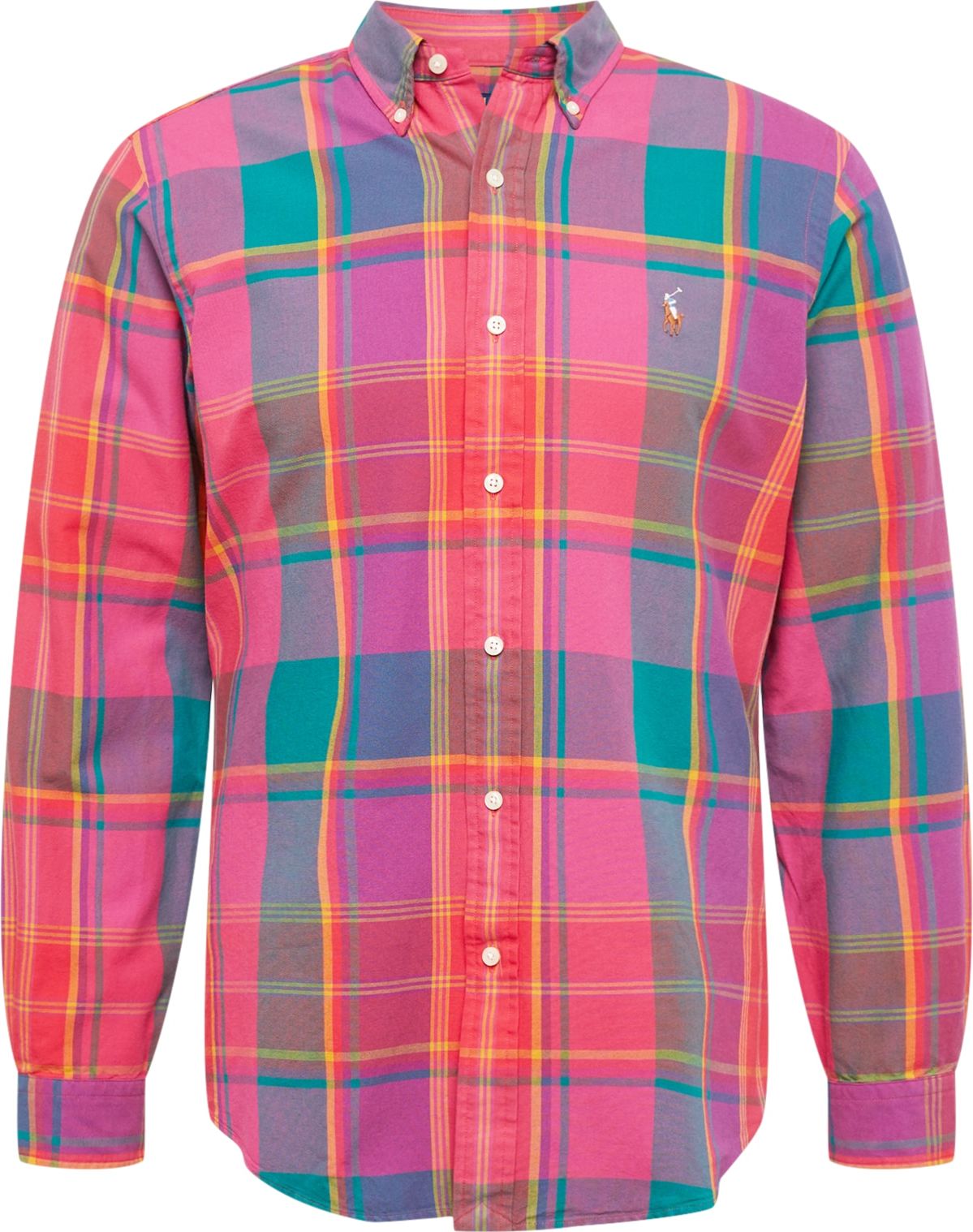 Polo Ralph Lauren Košile modrá / zelená / oranžová / pink