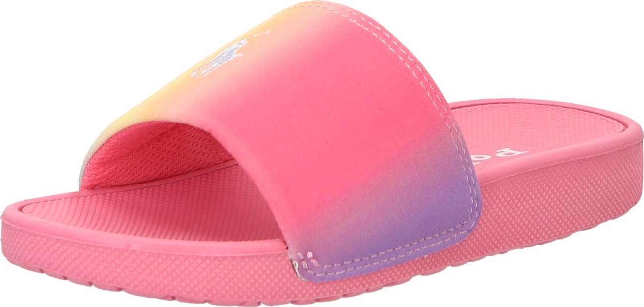 Polo Ralph Lauren Sandály 'CAYSON' pastelově žlutá / fialová / světle růžová / bílá