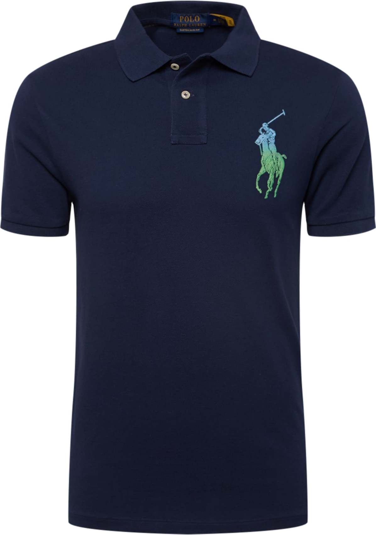 Polo Ralph Lauren Tričko námořnická modř / aqua modrá / světle zelená