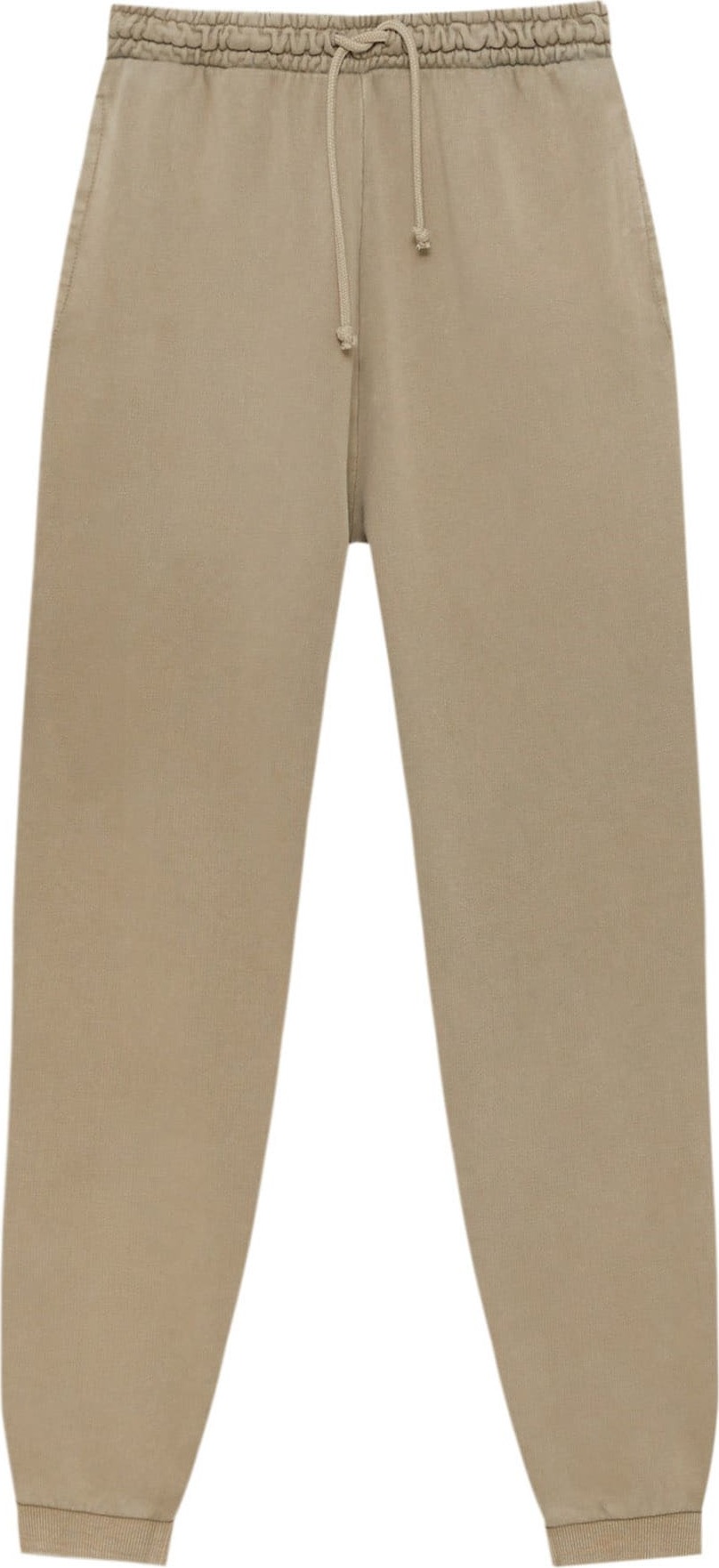 Pull&Bear Kalhoty tmavě béžová
