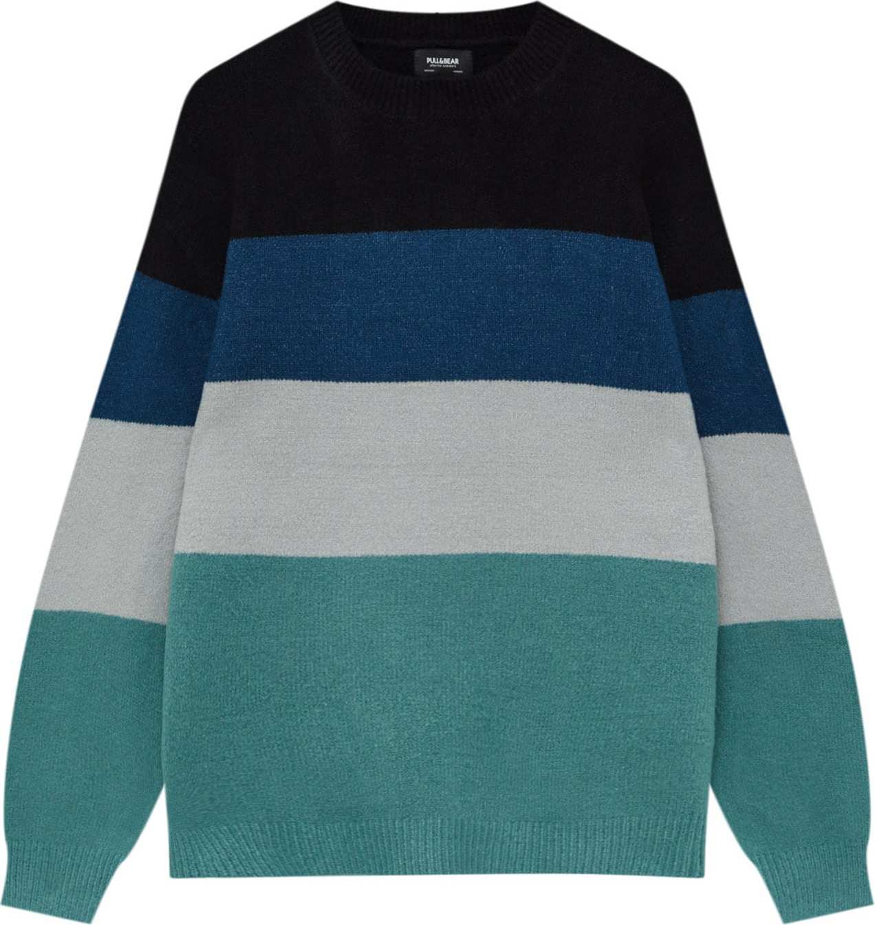 Pull&Bear Svetr námořnická modř / nefritová / lenvandulová / černá