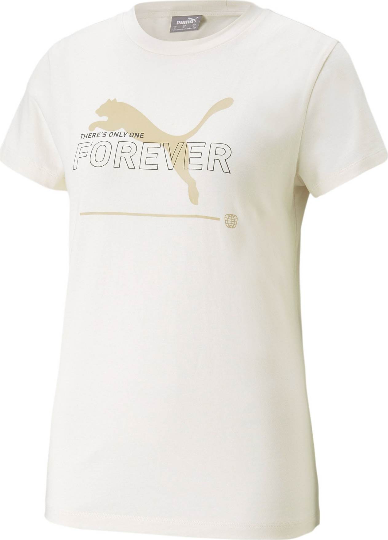PUMA Funkční tričko béžová / černá / bílá