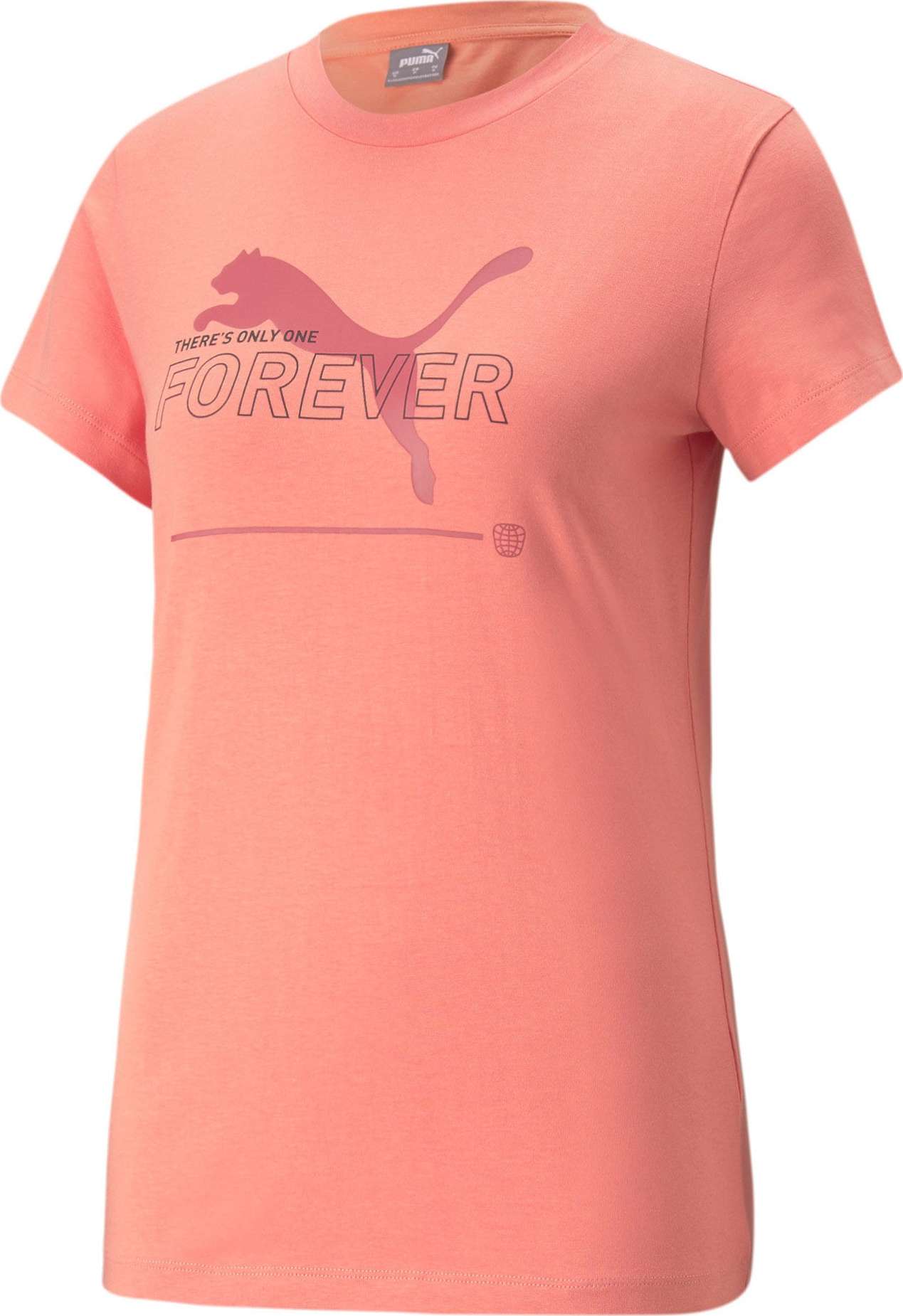 PUMA Funkční tričko lososová / černá