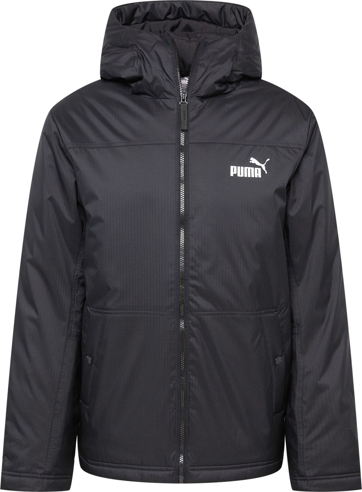PUMA Sportovní bunda černá / bílá