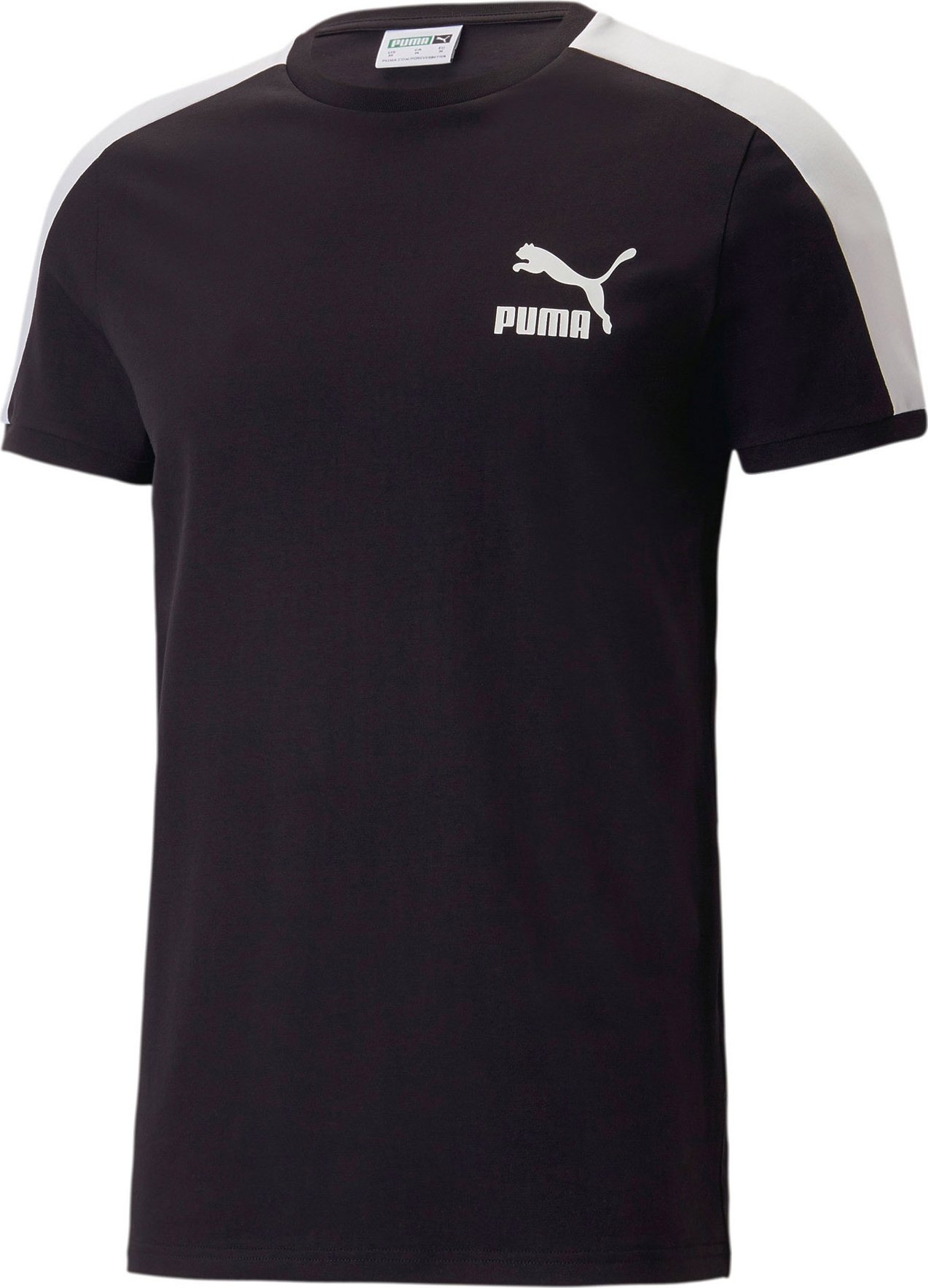 PUMA Tričko černá / bílá