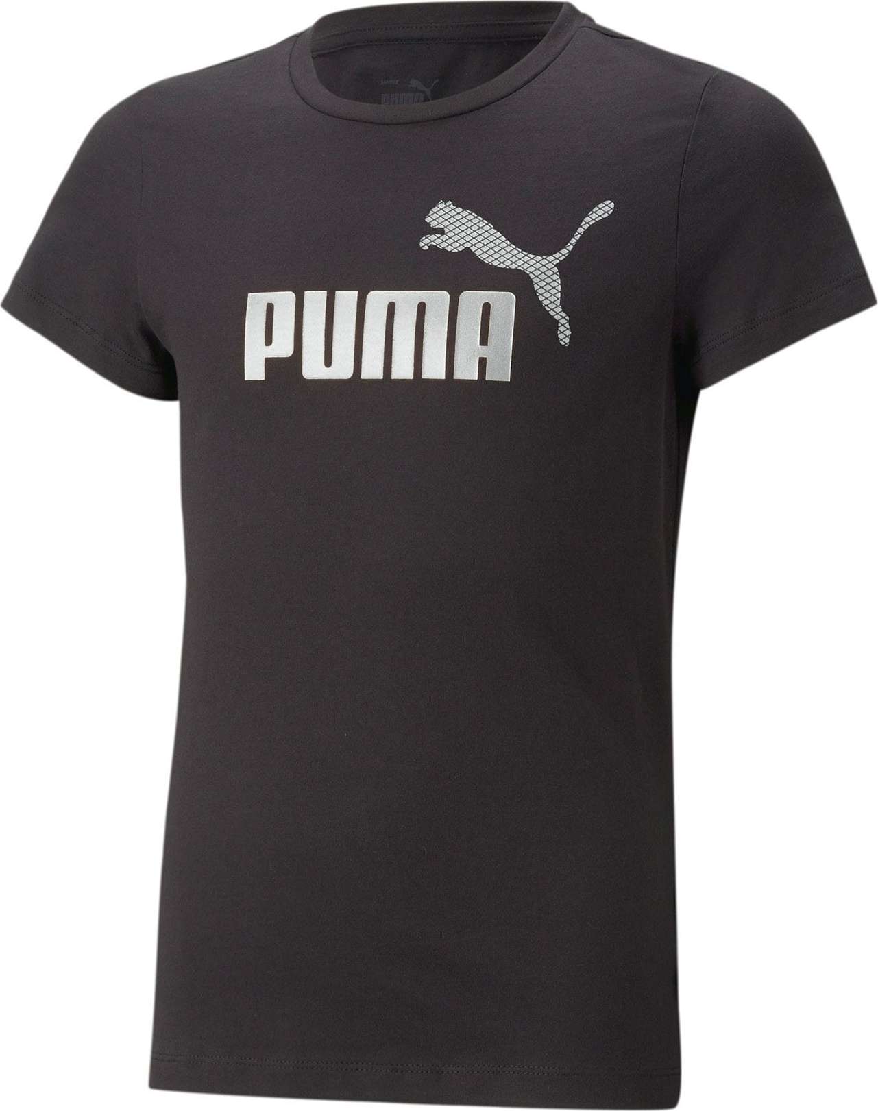 PUMA Tričko stříbrně šedá / černá