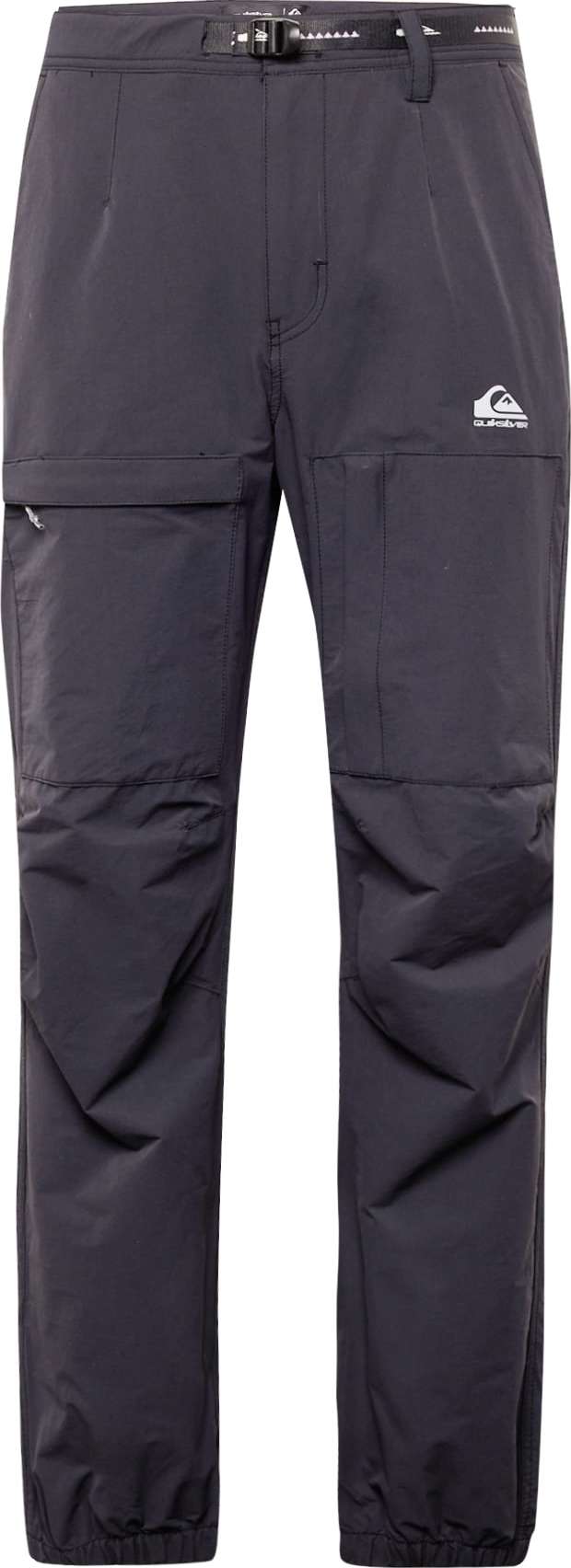 QUIKSILVER Outdoorové kalhoty 'SEA BED' antracitová / černá / bílá