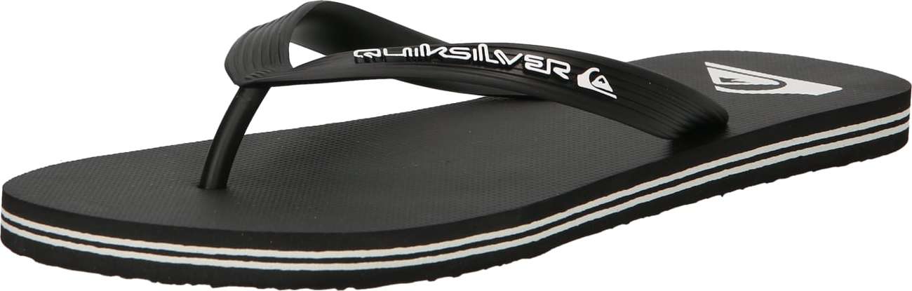 QUIKSILVER Žabky 'Molokai' černá / bílá