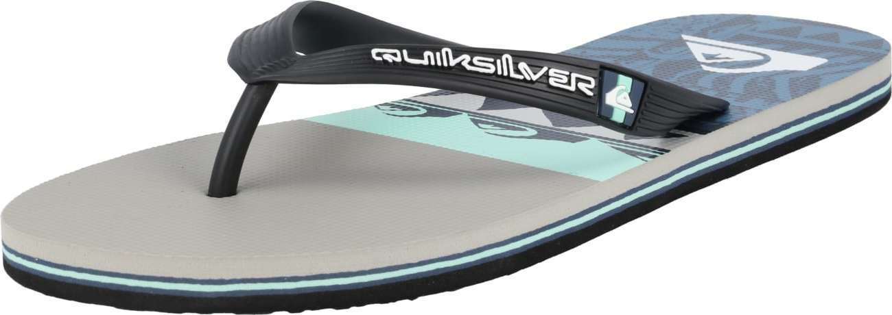 QUIKSILVER Žabky 'MOLOKAI' marine modrá / šedá / černá / bílá