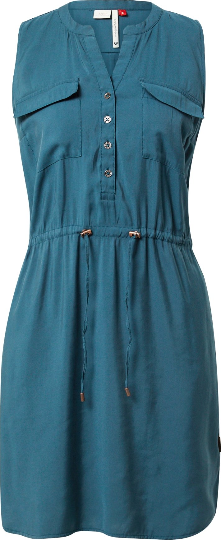 Ragwear Košilové šaty 'ROISIN' petrolejová