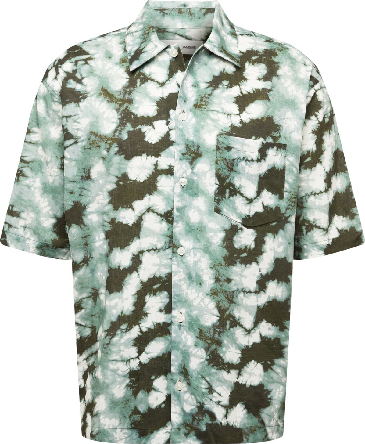 Samsøe Samsøe Košile 'AYO' světle šedá / khaki / mátová / bílá