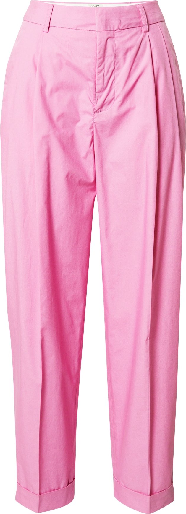 SCOTCH & SODA Kalhoty se sklady v pase 'Mila' světle růžová
