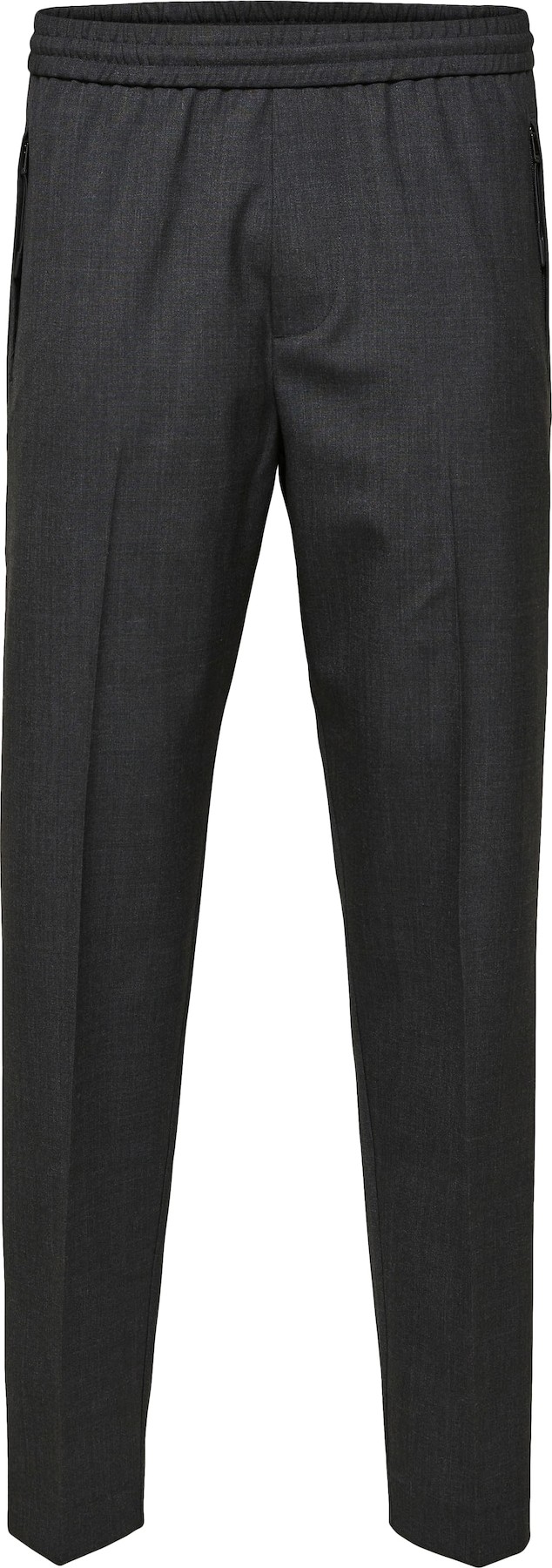 SELECTED HOMME Kalhoty s puky šedý melír