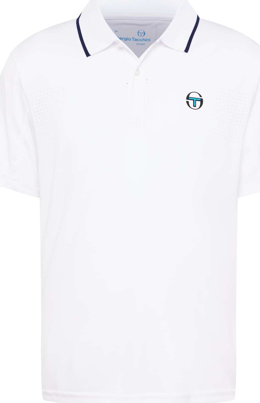 Sergio Tacchini Funkční tričko 'YOUNG LINE PRO' azurová / tmavě modrá / černá / bílá