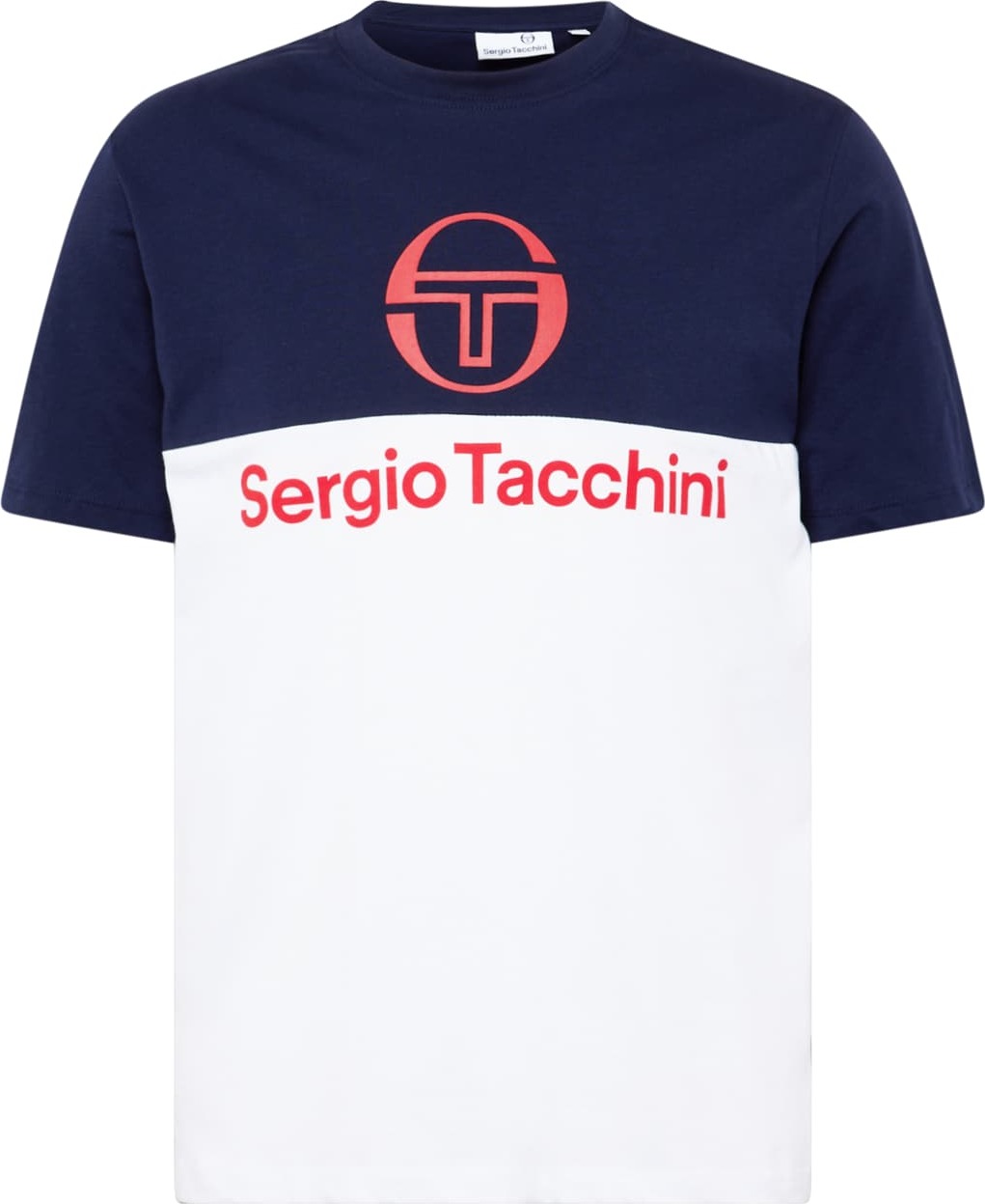 Sergio Tacchini Tričko 'FRAVE' námořnická modř / lososová / brusinková / bílá