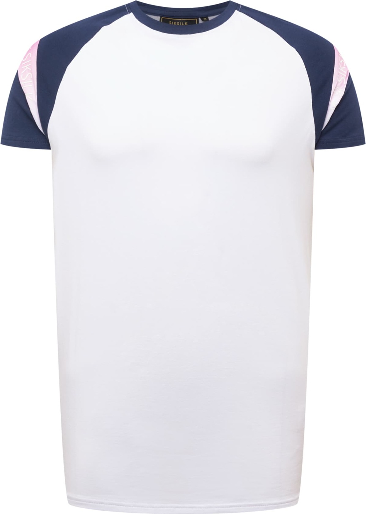 SikSilk Tričko námořnická modř / pink / bílá