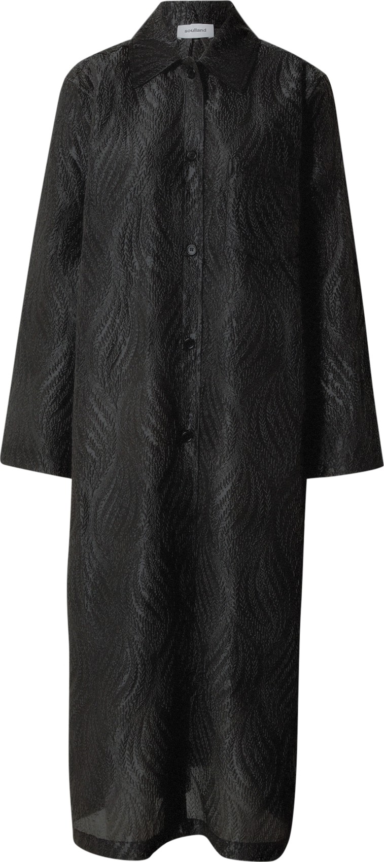 Soulland Košilové šaty 'Nicole' černá