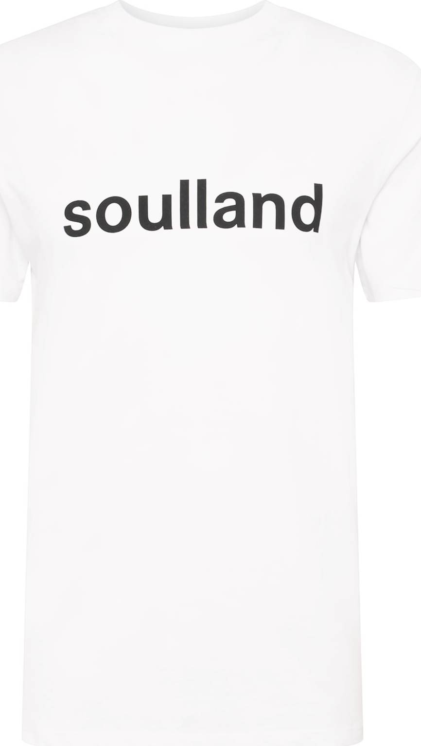 Soulland Tričko 'Chuck' černá / bílá