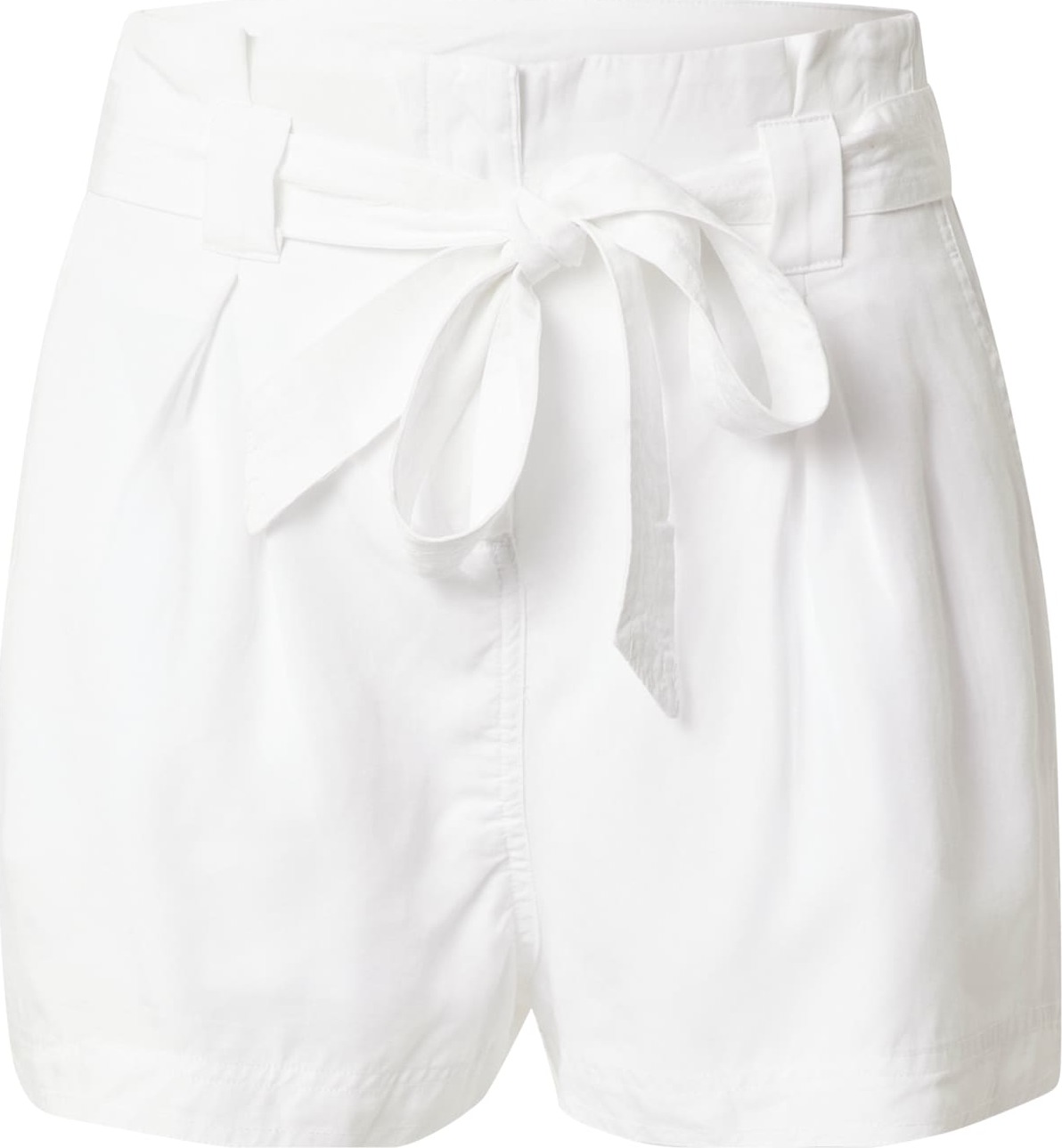 Superdry Kalhoty se sklady v pase bílá