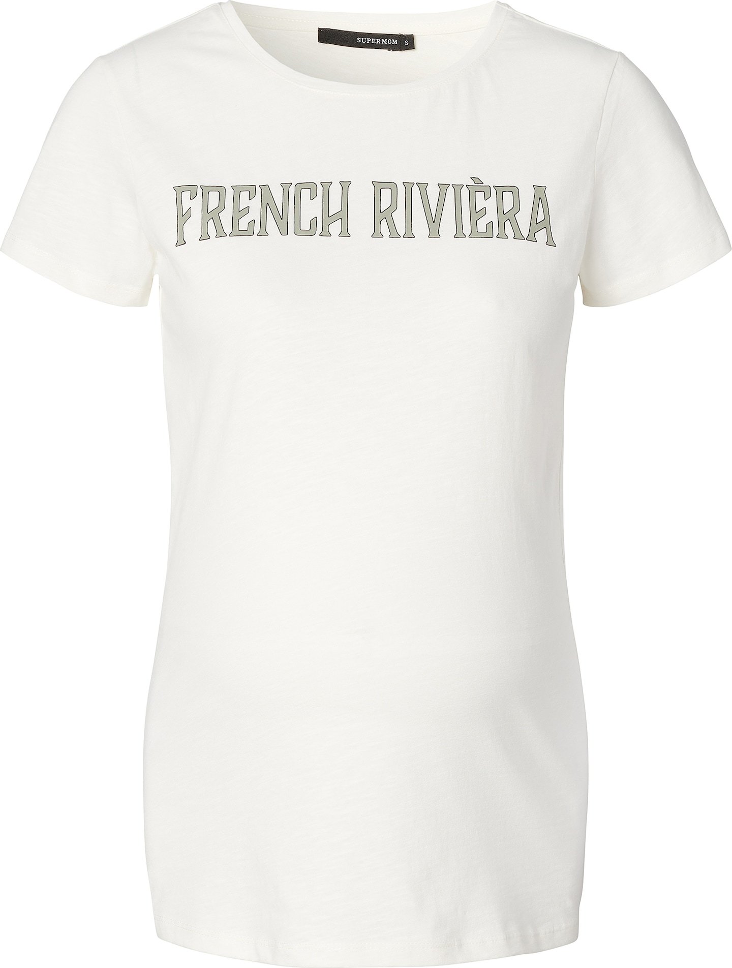 Supermom Tričko 'French Rivera' šedá / bílá