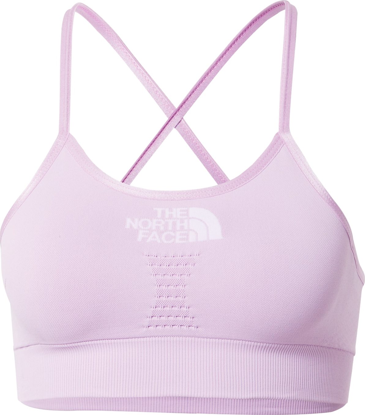 THE NORTH FACE Sportovní podprsenka fialová / bílá