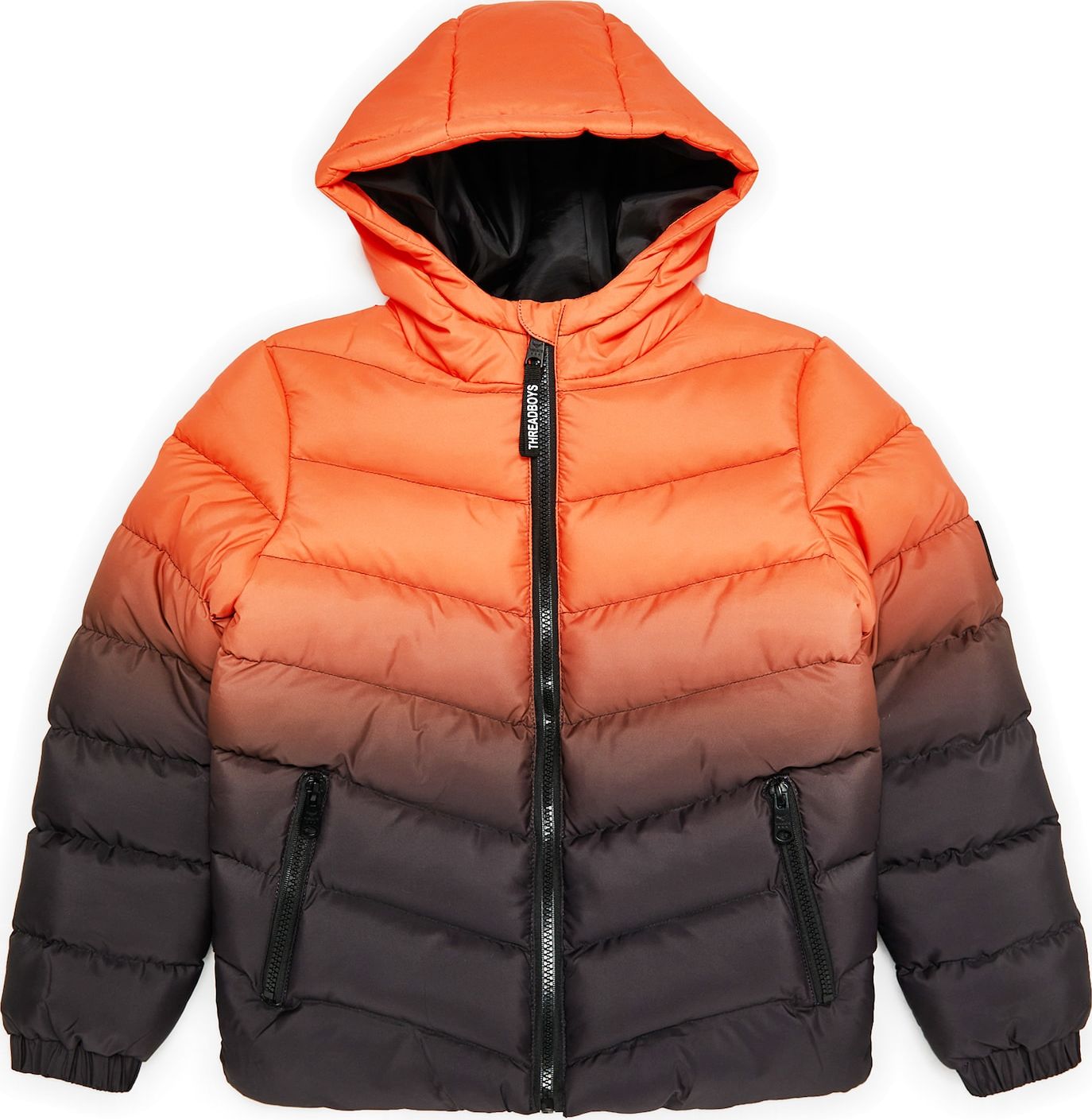 Threadboys Zimní bunda 'Jason' oranžová / černá