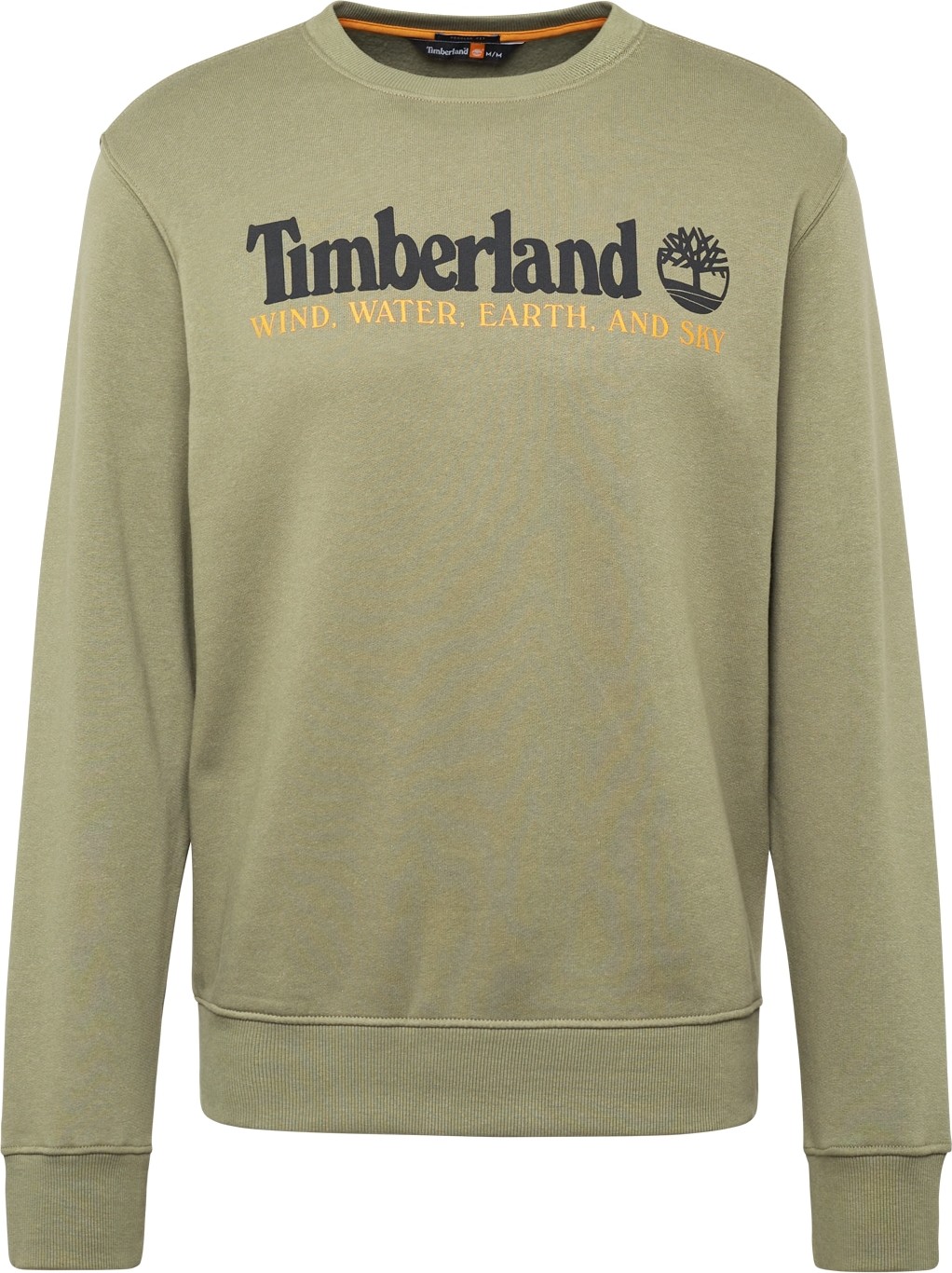 TIMBERLAND Mikina olivová / jasně oranžová / černá