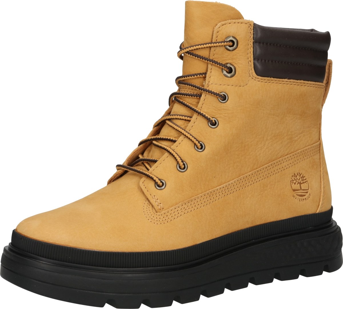 TIMBERLAND Šněrovací kozačky 'Ray City' koňaková / černá