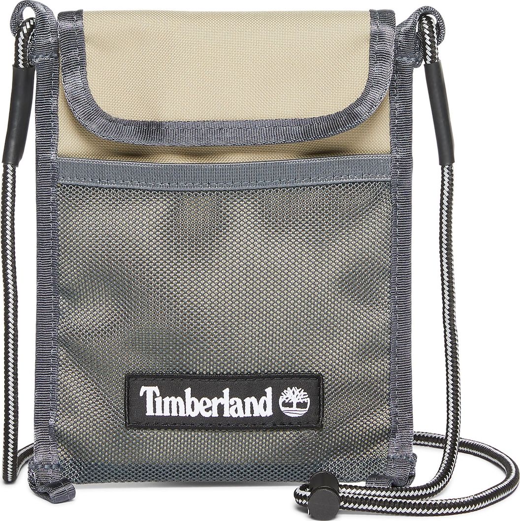 TIMBERLAND Taška přes rameno 'Bold Beginnings' světle béžová / tmavě šedá / bílá