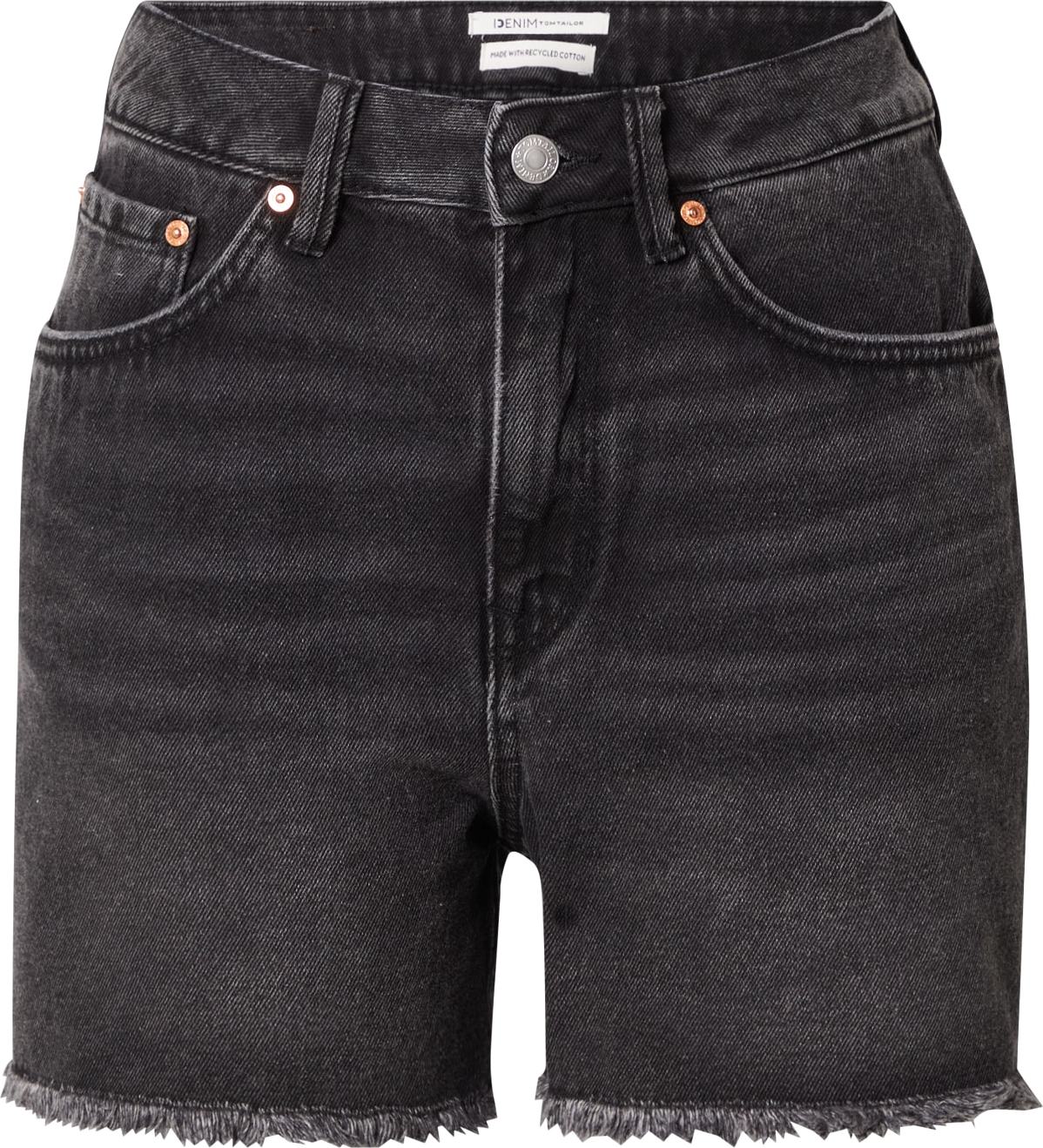 TOM TAILOR DENIM Džíny černá džínovina