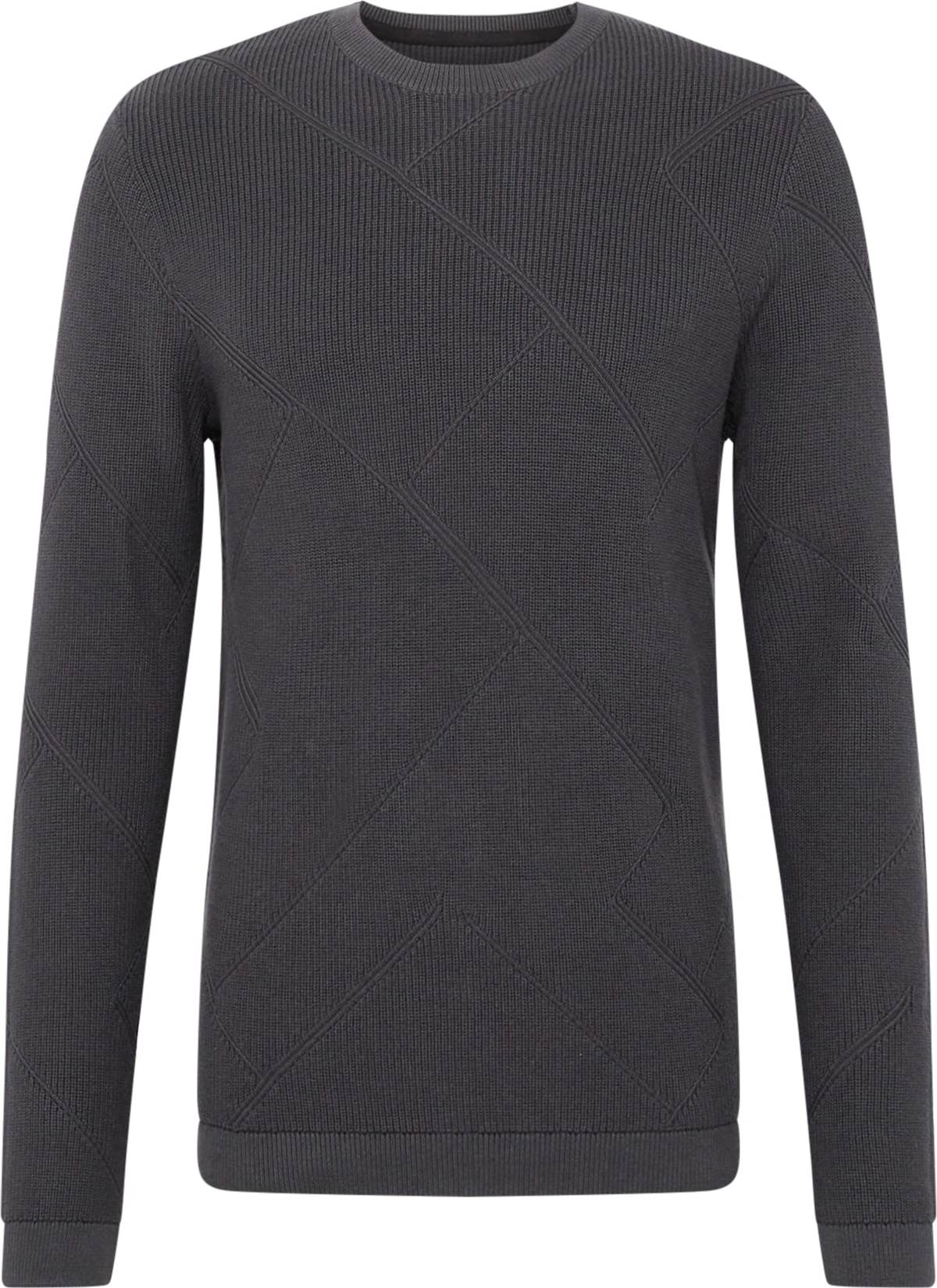 TOM TAILOR DENIM Svetr tmavě šedá