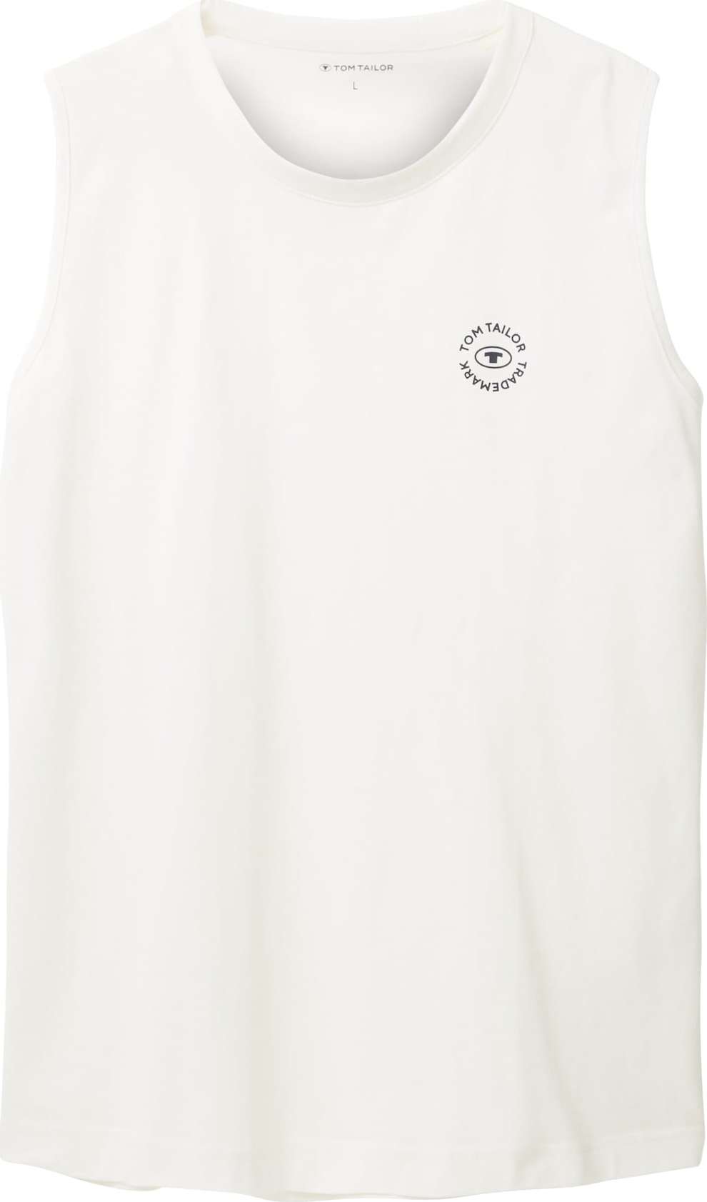 TOM TAILOR Tričko černá / offwhite