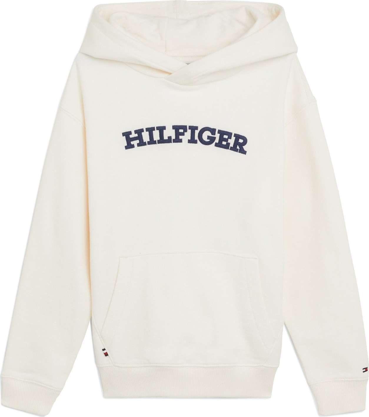 TOMMY HILFIGER Mikina černá / bílá