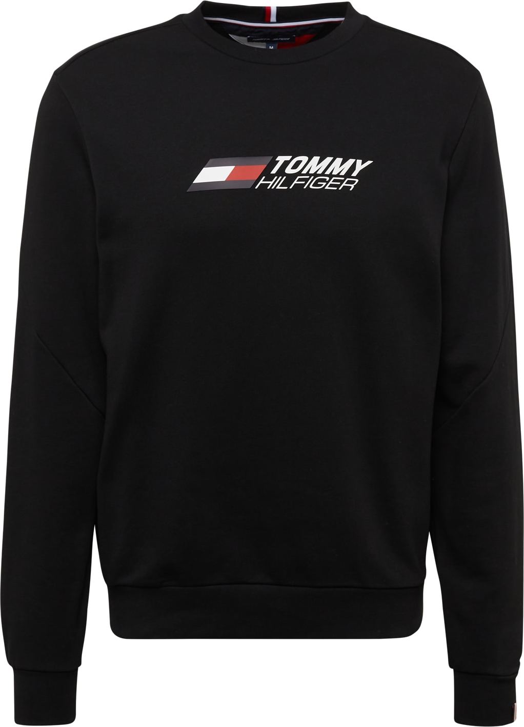 TOMMY HILFIGER Mikina námořnická modř / ohnivá červená / černá / bílá