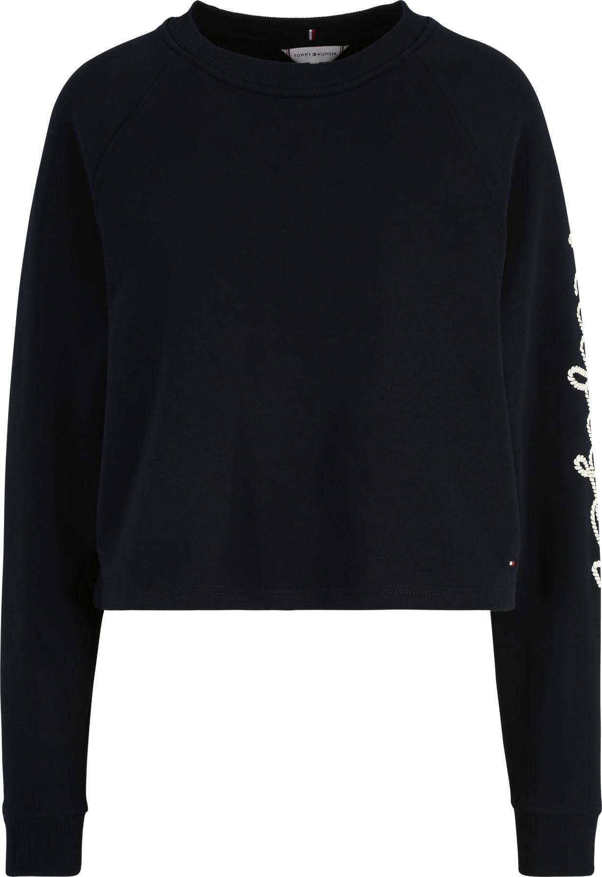 TOMMY HILFIGER Mikina noční modrá / červená / bílá