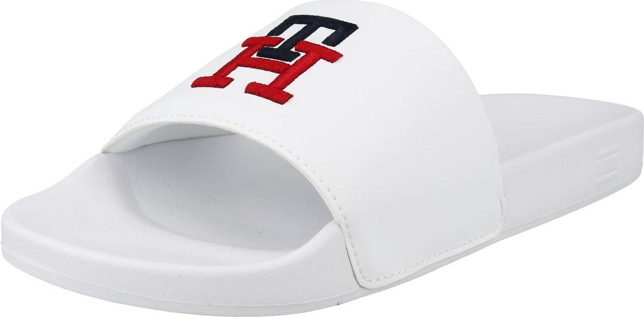 TOMMY HILFIGER Pantofle námořnická modř / červená / bílá