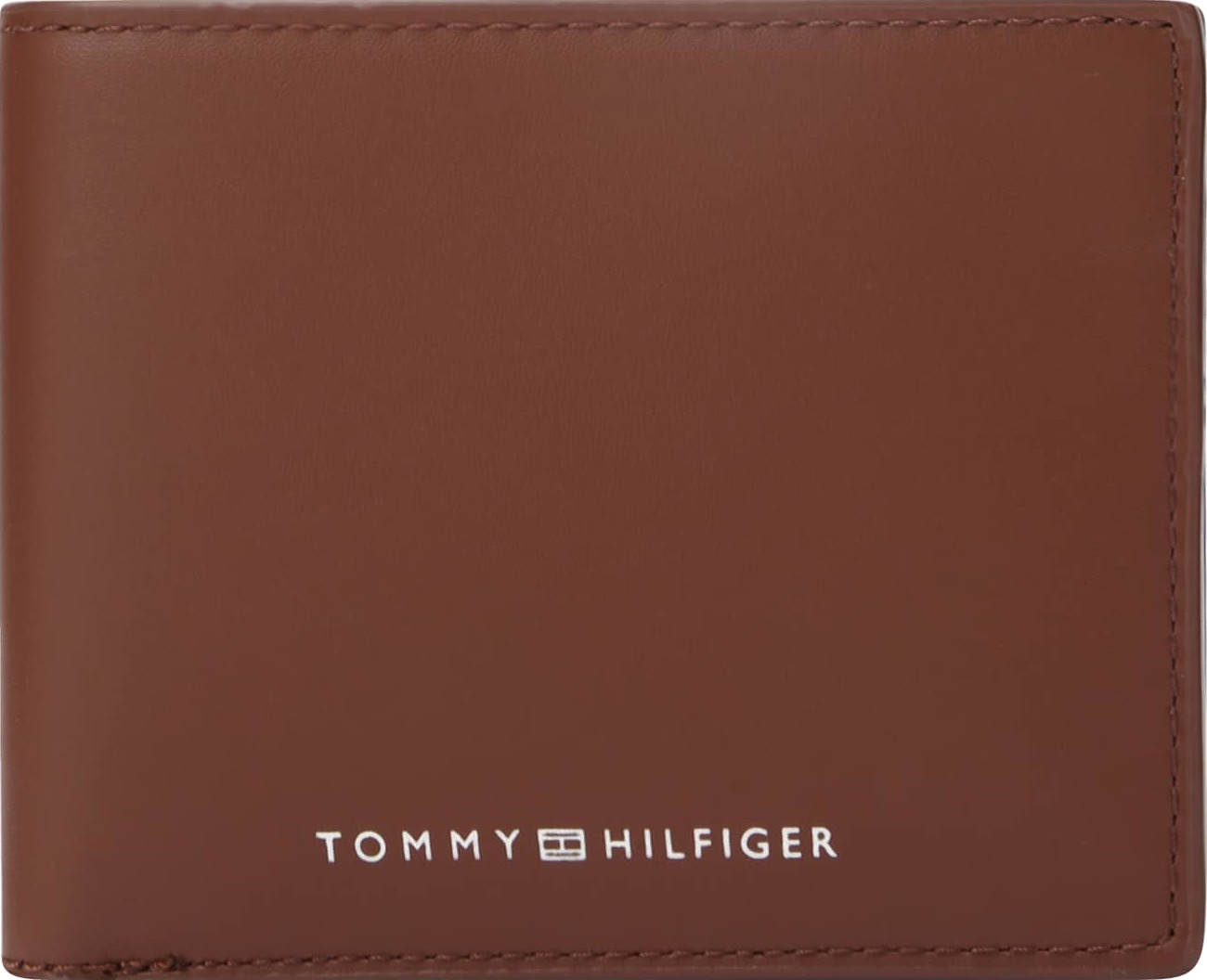 TOMMY HILFIGER Peněženka hnědá / bílá