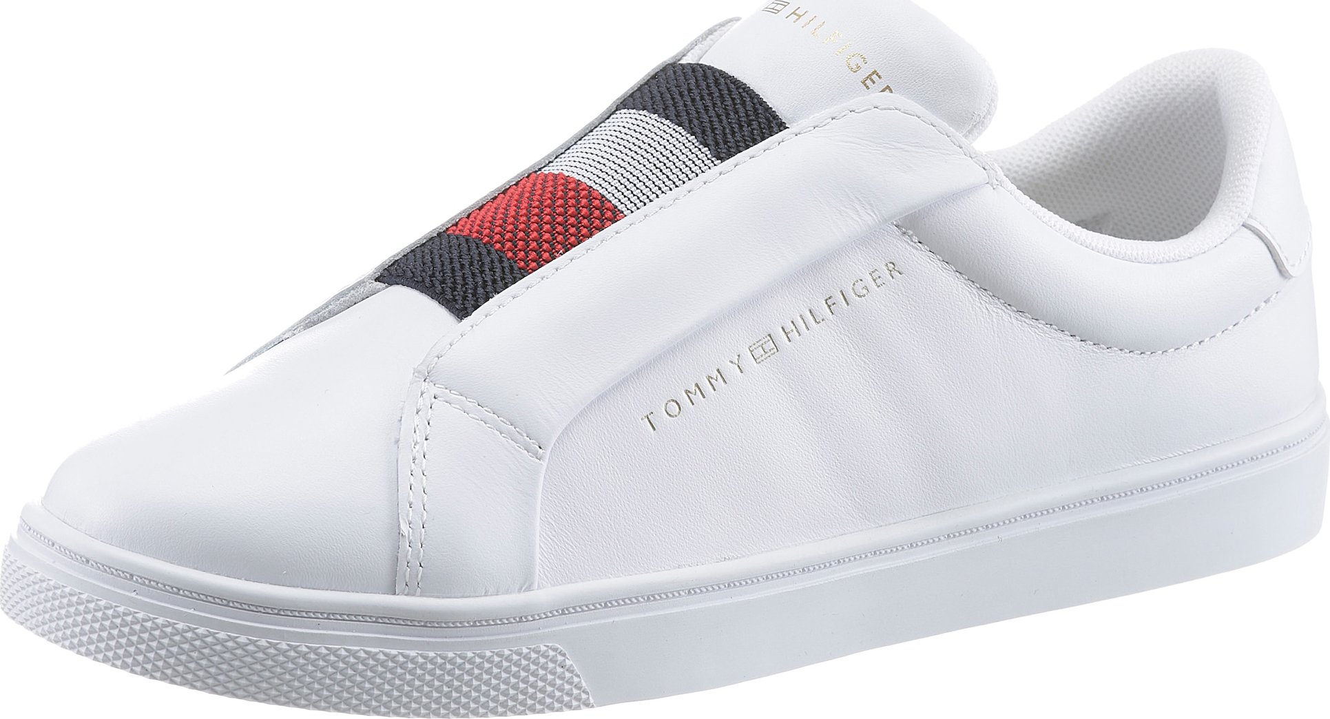 TOMMY HILFIGER Slip on boty tmavě modrá / červená / bílá